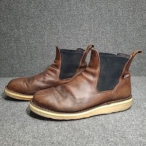 DANNER Men's BULL RUN CHELSEA 6" BROWN WORK BOOTS Pull On 15481 SZ 11.5 D